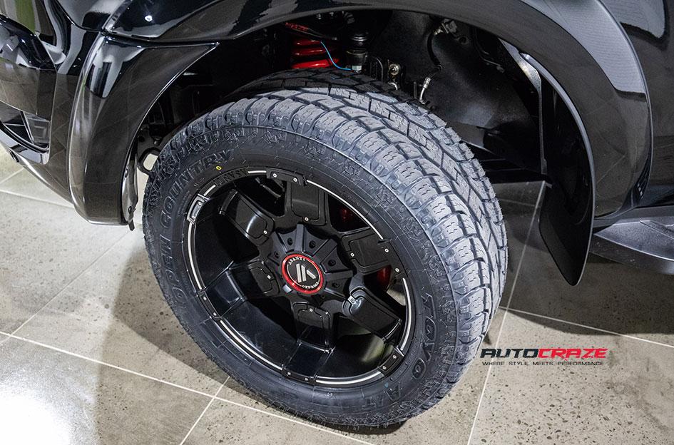 FORD RANGER AB811 SATIN BLACK GLOSS INSERTS